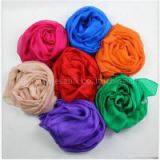 Multicolor Silk Chiffon Scarves