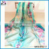 Wholesale New Fashion Floral Print Indian Silk Scarf thumbnail-3