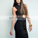 Half Sleeve Chinese Cheongsam Dress Fashion Solid Dress thumbnail-1