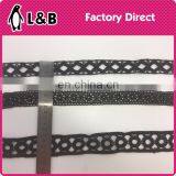 Black High Quality Embroidery Polyester Lace thumbnail-6
