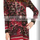 Asymmetrical Hem Royal Blue Wholesale Knitwear Tunic thumbnail-2