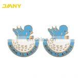 Custom Sliver Plated Metal Soft Enamel Baltic Tours Lapel Pin With Safety Pin thumbnail-2