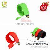 Customed Logo Silicone Usb Flash Drive Wristband Clasp Bracelet Usb Flash Drive