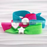 Wholesale Solid Colors Hairband Girl's Hair Elastic Stretch Beads Bracelet