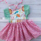 Toddler Girl Summer Cotton Dress Cute Printed Vintage Kids Dresses thumbnail-2