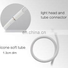 Amazon Sell Adjustable Metal Silicone Gooseneck Led Energy Saving Light Bedside Touch Book Reading Table Lamp With Clamp thumbnail-5