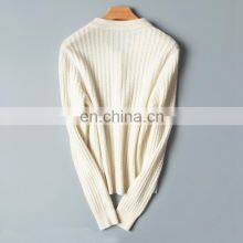 Women Twisted Cashmere Cable Knit Polo Neck Cardigan thumbnail-2