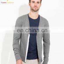 100% Cashmere V Neck Cardigan Sweater for Men thumbnail-2
