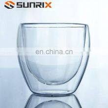 2021 Fashionable Double Wall Thermal Espresso Cups Glasses, Heat Resistant Thermal Glass, Coffee Cup for Hot & Cold Drinks thumbnail-4