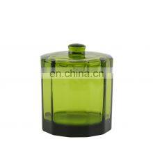 Glass Bathroom Accessories Sets of 6 Pcs With Glass Lotion Dispenser Green Color Bathroom Sets thumbnail-4