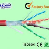 Customize High Speed Waterproof PVC FTP Cat 5e Cat5 Network Lan Cable 0.5mm 24AWG Solid BC Copper Price thumbnail-1