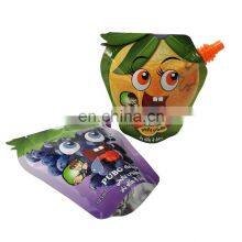Juice Packaging Shaped Pack 125ml Custom Liquid Stand up Spout Pouches Plastic Food Grade Aluminum Foil Doypack thumbnail-3