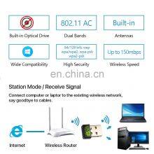 ALLINGE SDS590 Adaptador Wi-Fi USB sem fio Linux 150Mbps Mini Receptor externo de rede sem fio thumbnail-5
