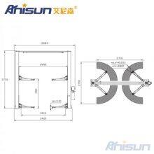 Anisun 240SCII 2 Post Lift Gantry Double Column Lift thumbnail-3