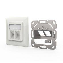 2 Port 3 Port STP Shileded Wall Plate For Modular Ethernet, A/V,Optical Fiber Keystone thumbnail-2