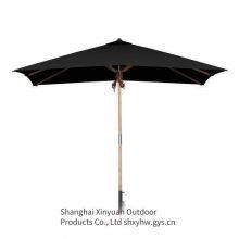 Solid Wood Furniture Umbrella Suitable for Hotels, Restaurants and Cafes. Outdoor Rectangular Teak Patio Umbrella thumbnail-1