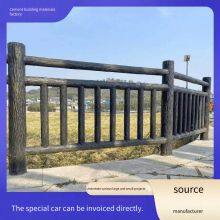 Concrete Wood-like Landscape Guardrail, Precast Cement Stone-like and Bamboo-like Fence, Bark-like and Vine-like Handrail for Parks and Scenic Spots thumbnail-2