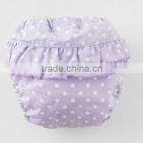 made in Japan cute polka dot and frilled cloth baby diaper cover nappies high quality