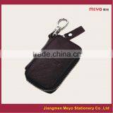 2015 New Commercial Promotional Customized Made Genuine Leather Zipper Key Wallet MEYOKW136c
