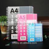 Wholesale Customized Quality Wire Spiral Notebook With Dividers thumbnail-4
