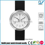 Brushed steel case stainless steel 3ATM water resistant japan movt quartz titanium watch