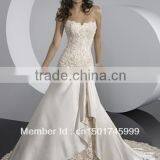 2015 Custom Made Ivory/White Applique Beading Lace Wedding Dress Bridal Gown Wedding Gowns thumbnail-1
