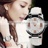 Hot Ladies Women's Fashion White Casual Modern Leather Analog Quartz Wrist Watch