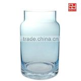 Lead-free Clear Handmade cheap tall glass vases blue glass vase                        
                                                Quality Choice