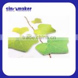 novelty hot sell leaves 3D memo pad sticky note