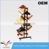 Shop Supply Metal Flooring 5-Case Wine Tower Storage Shelf for Selling thumbnail-1