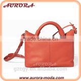 Solid color large soft handbag, kinds of handbag