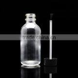 Clear 120 ml Boston Bottle With Brush Cap thumbnail-3