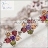 High quality jewelry zircon bracelet, new flower design bracelet