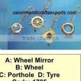 wheel mirror,wheel, porthole key chains