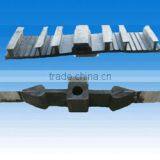 Steel Edge Rubber Water Stop in Concrete