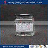 Honey Industrial Use and Screw Cap Sealing Type 100ml Quadrangular Glass Jam Jar