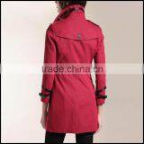 2016 Latest Coat Designs for Women and Women's Long Coat Made in China Guangzhou thumbnail-3