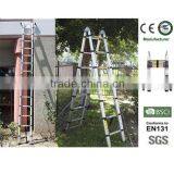 2x8 Steps 5m Aluminum Folding Portable Adjustable Telescopic Ladder Supplier's Choice
