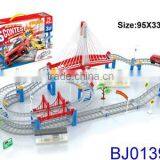 Hot New High Speed Electric Plastic Rail Car Toy Slot Car Set Toy thumbnail-3