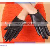Short Leather Gloves With Sheep Skin Soft Handfeel