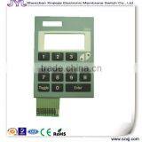 Membrane Keypad Transparent Lcd Window With 0.1 Pitch Connector