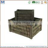 Unfinished Custom Pine Paulownia Wood Blanket Batten Storage Wooden Fruit Vegetable Crate Boxes thumbnail-6