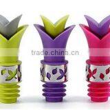 Eco-friendly Promotional Cheap Silicone Novelty Red Wine Bottle Stopper