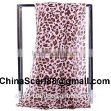 Chiffon leopard scarf wholesale