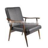 Solid Wood Legs Sponge Seat Wooden Rest Living Room Chairs thumbnail-1