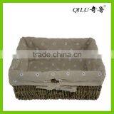 Natural Seagrass on Wire Frame Storage Basket thumbnail-4