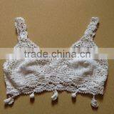 2015 New Hand Crochet Sexy Women Lady Suspenders Tankini Top Beachwear Swimwear