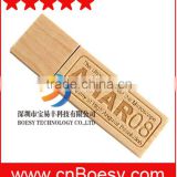 Wooden rectangle high speed USB flash drive, logo printing free