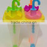Hot Selling 4pcs Promotional Plastic Ice Cream Mould