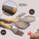 FDA LFGB Food Grade Wholesale Silicone Personalized Kitchen Utensil Set Modern Baking Cooking Tools Best Selling Products thumbnail-4